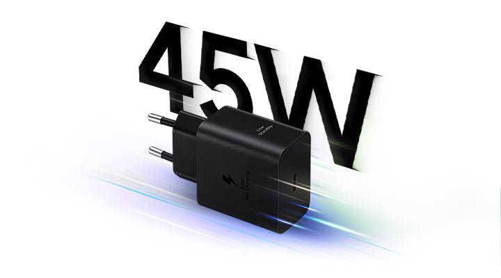 PrimeKablo 45W HIZLI SİYAH TYPE-C ADAPTÖR